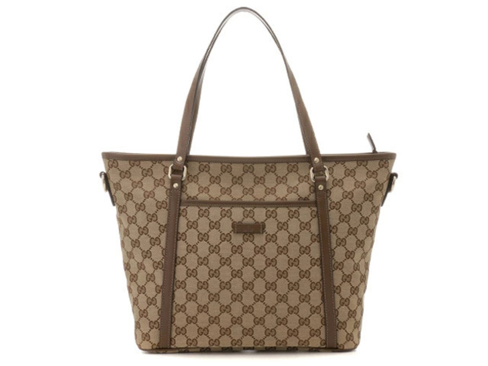 Gucci Bag Tote GG Canvas Brown